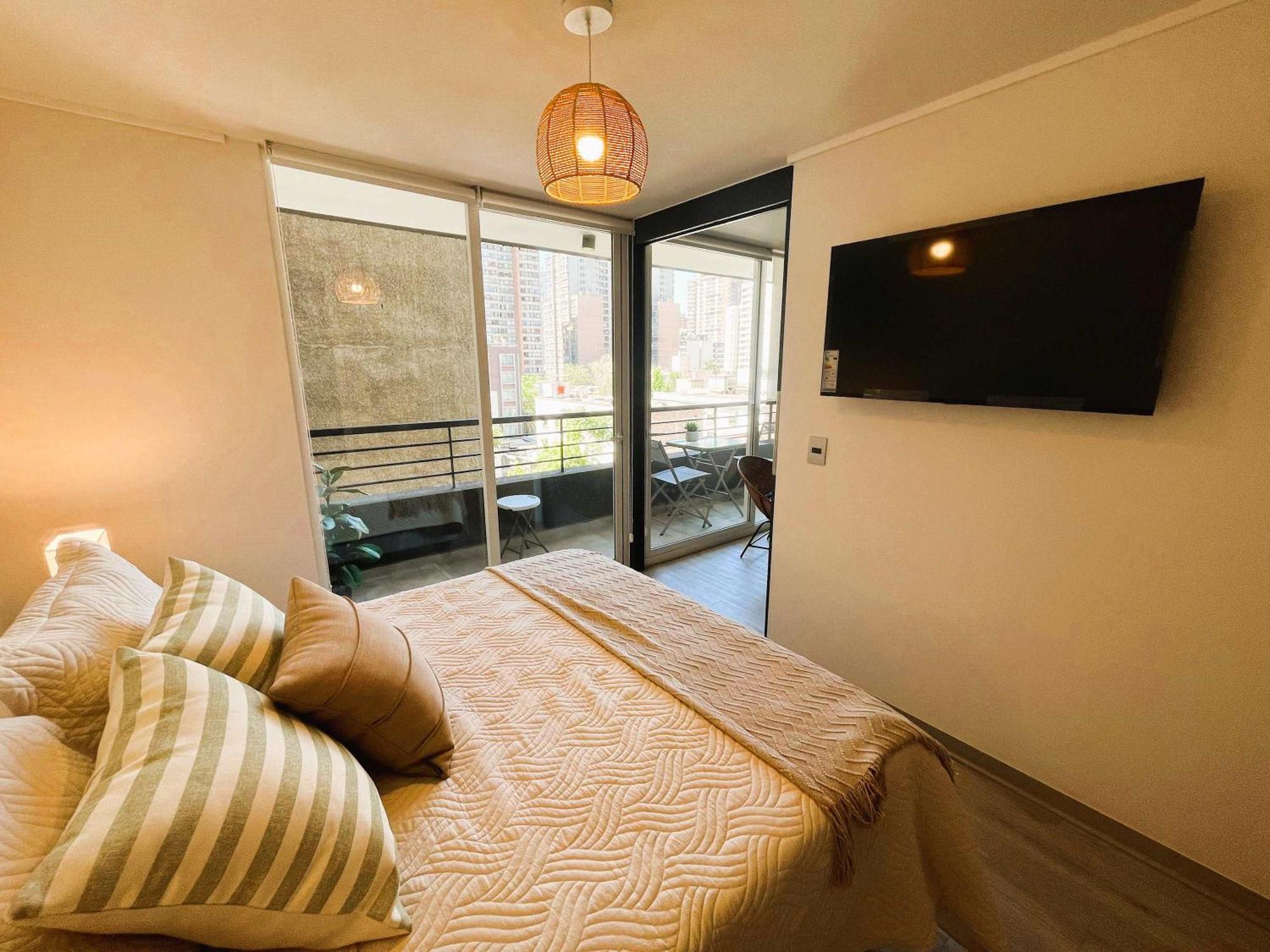 Hom I Centrico Y Nuevo Depto 2d2b 2pax Apartamento Santiago